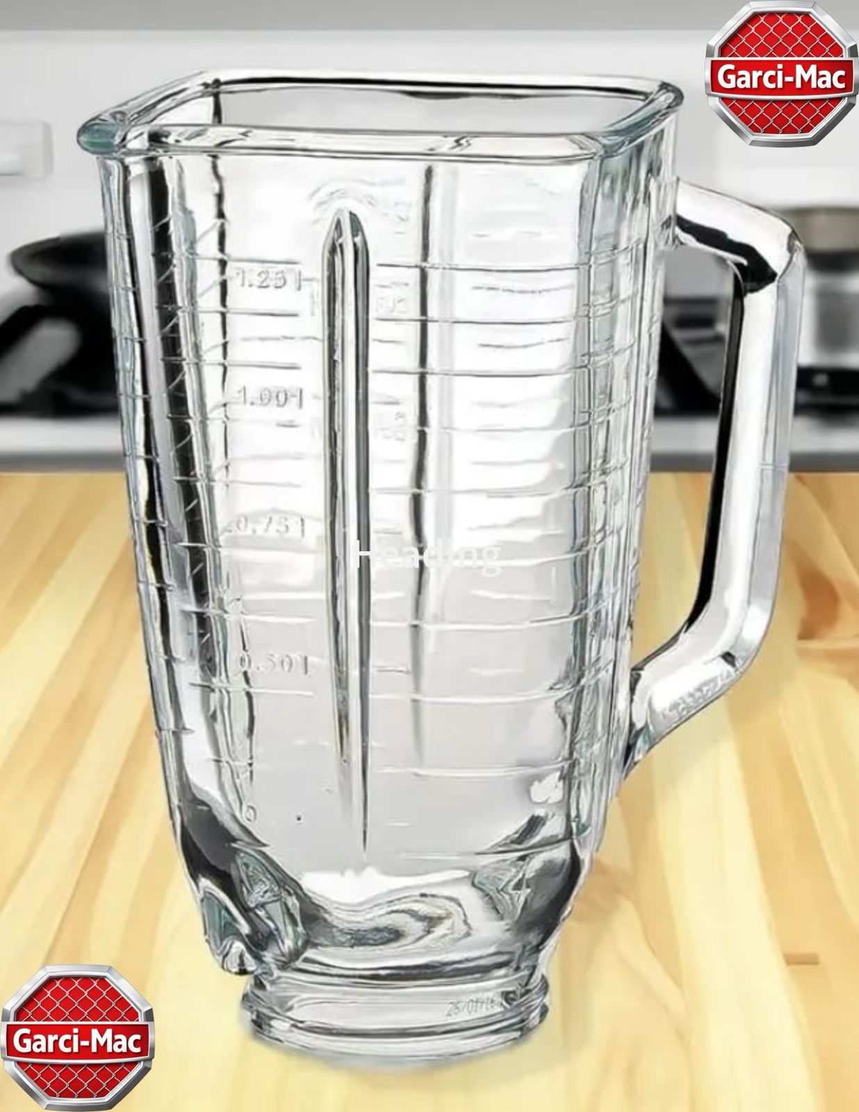 VASO LICUADORA TIPO OSTER VIDRIO
